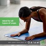 Gaiam Premium Non-Slip Exercise Mat - Black
