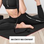 Peloton Reversible Workout Mat | 71” x 26” with 5 mm Thickness, Premium Heavy-Duty Floor & Yoga Mat, Tear & Scratch Resistant,Black, Red