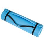 Extra Thick Yoga Mat- Non Slip Comfort Foam, Durable Exercise Mat For Fitness, Pilates and Workout With Carrying Strap By Wakeman Fitness (Light Blue)
