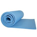 Extra Thick Yoga Mat- Non Slip Comfort Foam, Durable Exercise Mat For Fitness, Pilates and Workout With Carrying Strap By Wakeman Fitness (Light Blue)