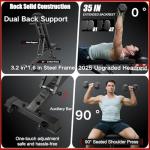 BARWING Heavy-Duty Adjustable Weight Bench