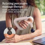 Theragun Sense Percussion Massage Gun - Deep Tissue Personal Massager with Preloaded Breathwork Routines for Stress Relief, Pain Relief & Muscle Soreness in Neck, Back, Leg, Knee, and Shoulder (White)
