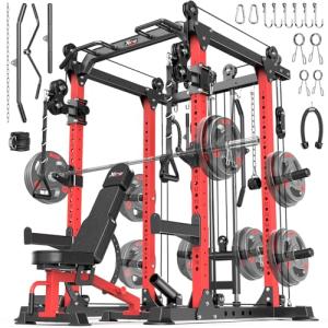 Multi-Function Power Rack with Cable Crossover