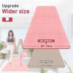 Kanonmaori Foldable Yoga Mat 72"x28"x0.25" in, 70cm Wide Non Slip Pilates Mat, 6mm Thick Travel Yoga Mat Packable, Exercise Mats for Home Workout, Folding Stretching Mat for Women and Men(pink)