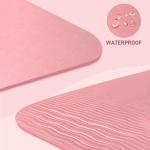 Kanonmaori Foldable Yoga Mat 72"x28"x0.25" in, 70cm Wide Non Slip Pilates Mat, 6mm Thick Travel Yoga Mat Packable, Exercise Mats for Home Workout, Folding Stretching Mat for Women and Men(pink)