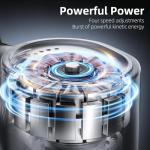 Stellamist Mini Massage Gun Deep Tissue, Portable Percussion Muscle Massager for Whole Body Back Pain Relief, Electric Handheld Sport Massager with 4 Heads