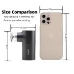 Stellamist Mini Massage Gun Deep Tissue, Portable Percussion Muscle Massager for Whole Body Back Pain Relief, Electric Handheld Sport Massager with 4 Heads