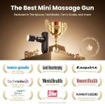 BOB AND BRAD Q2 Pro Mini Massage Gun with Heat and Cold Head,Pocket-Sized Deep Tissue Massager Gun,Portable Percussion Muscle Massager Gun, Ultra Small&Quiet Muscle Massage Gun, FSA and HSA Eligible