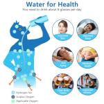 Bntuk Hydrogen Water Bottle, Portable Rechargeable Hydrogen Water Bottle Generator for Home Travel Office Exercise, Black