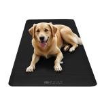 Gaiam Essentials Thick Yoga Mat Fitness & Exercise Mat with Easy-Cinch Carrier Strap, Black, 72"L X 24"W X 2/5 Inch Thick