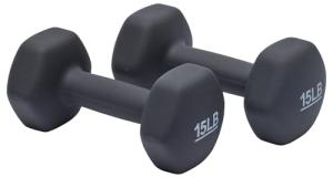 30 lb Neoprene Hexagon Dumbbell Set (2)