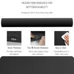 VTORY Extra Large Yoga Mat 6'x 4'x 12mm (1/2in) Thick Exercise Mat for Men and Women, Non-Slip, Durable Workout Mat for Home Workout, Yoga, Pilates, Stretching (Black)