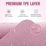 UMINEUX Extra Thick Yoga Mat, 2/5 Inch (10MM), Natural Rubber and TPE Non Slip Yoga Mats with Strap for Women Men, Eco Friendly Exercise Mat for Yoga, Pilates and Home Workout