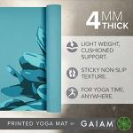 Gaiam Yoga Mat Classic Print Non Slip Exercise & Fitness Mat for All Types of Yoga, Pilates & Floor Workouts, Vibrant Flourish, 4mm