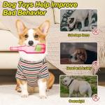 heqxwl Water Bottle Dog Toy for Aggressive Chewers, Cute Squeaky Indestructible Water Bottle Dogs Chew Toys for Medium/Small Dogs Interactive Dog Toys to Exercise and Accompany (Red)