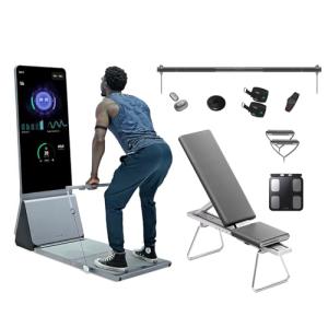 AEKE Smart Home Gym System- Fitness Mirror K1: AI-Powered All-in-One Fitness Machine for Full-Body Strength Training and Personalized Workouts