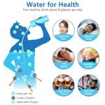 Bntuk Hydrogen Water Bottle, Portable Rechargeable Hydrogen Water Bottle Generator [Gifts for Him Her], Hydrogen Water Machine for Home Travel Office Exercise (Silver)