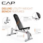 CAP Barbell Deluxe Round Back Weight Bench