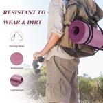 BalanceFrom Yoga Mat, 1 Inch Extra Thick High Density Exercise Mat, Anti-Tear Exercise Yoga Mat with Carrying Strap, Suitable for Various Yoga Exercises, Deep Wine