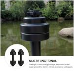 2pcs Dumbbell Shaped Water Bottle Leak Water Bottle for Exercise Yoga Capacity Workout Kettle Odorless Wear-resistant Design