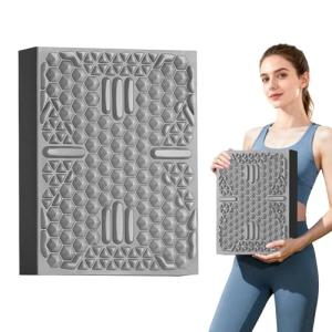 HAPBEAR Exercise Balance Pad - 15"x12" Non-Slip Textured Foam Balance Pad with 2-in-1 Stability & Massage - 2.2" Thick TPE Layer with Soft Cushioning + EVA Massage Layer for Physical Therapy, Core Training & Massage