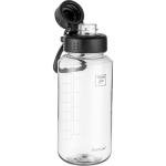 Fanhaw 32 oz Clear BPA-Free Tritan Water Bottle with Fast-Flow Spout Lid, Leakproof Wide-Mouth Reusable Bottle for Gym, School & Office (Clear&Black)