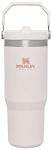 STANLEY IceFlow Flip Straw Tumbler with Handle 30 oz | Twist On Lid and Flip Up Straw | Leak Resistant Water Bottle | Insulated Stainless Steel |BPA-Free | Rose Quartz