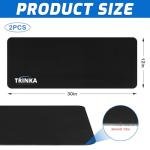 2PCS Rowing Machine Mats, 30"x12" Non-Slip Mat Protect Hardwood Floor Carpet, Fitness Equipment Mat Compatible with Row & Concept 2 Rowing Machine, Peloton Bike, Stationary Spin Bike