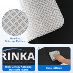 2PCS Rowing Machine Mats, 30"x12" Non-Slip Mat Protect Hardwood Floor Carpet, Fitness Equipment Mat Compatible with Row & Concept 2 Rowing Machine, Peloton Bike, Stationary Spin Bike