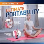 Circuit Fitness by Marcy 1/4-inch (6mm) Non Slip Multi-Purpose Exercise Yoga Mat with Carrying Strap - Sakura Pink