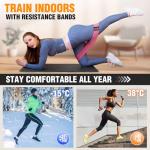 Fabric Resistance Bands for Working Out - Exercise Bands for Women and Men, Booty Bands for Legs and Butt, Yoga, Pilates, Rehab, Fitness and Home Workout