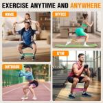 Fabric Resistance Bands for Working Out - Exercise Bands for Women and Men, Booty Bands for Legs and Butt, Yoga, Pilates, Rehab, Fitness and Home Workout