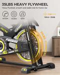 Indoor Cycling Bike with LCD Display for Home