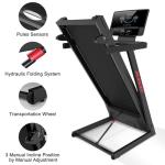 RUNOW Folding Treadmill with Manual Incline System