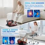 Under Desk Elliptical Exercise Machine, Electric Under-Desk Elliptical for Seniors - Mini Ellipse Leg Exerciser with 12-Speed Touch Screen, Remote Control & Reversible Motion (Black)