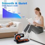 Under Desk Elliptical Exercise Machine, Electric Under-Desk Elliptical for Seniors - Mini Ellipse Leg Exerciser with 12-Speed Touch Screen, Remote Control & Reversible Motion (Black)