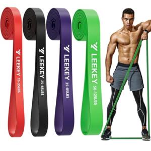 LEEKEY Resistance Bands, Exercise Bands with Handles,Pull Up Assist Bands - Band Set with Door Anchor - Bands for Working Out,Band for Men and Women Fitness Training,Home Workouts