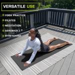 ProsourceFit Classic Yoga Mat 1/8” (3mm) Thick, Extra Long 72-Inch Lightweight Fitness Mat with Non-Slip Grip for Yoga, Pilates, Exercise