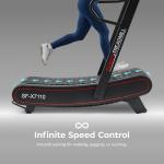 Sunny Health & Fitness Smart Ultra Manual Treadmill, Curved, Non-Motorized, High-Intensity with 8 Levels of Magnetic Resistance - SF-X7110
