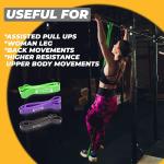 DRAPER'S STRENGTH Heavy Duty Resistance Stretch Loop Bands for Powerlifting Workout Exercise and Assisted Pull Ups 04. Purple