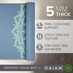 Gaiam Yoga Mat Unisex-Adult Premium Print Non Slip Exercise & Fitness Mat for All Types of Yoga, Pilates & Floor Workouts, Blue Shadow Marrakesh, 68 Inch L x 24 Inch W x 5mm Thick