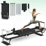 XDDIAS Pilates Reformer 91.3" Large Foldable Reformer Pilates Machine with Longer Slide Rails, Jump Board, 2 Resistance Combinations, 6.2' Height Friendly Pilates Equipment for Home Gym, Up to 400 LBS