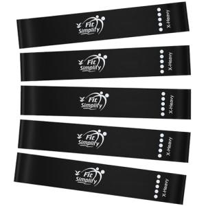 Fit Simplify Exercise Resistance Loop Bands, Set of 5