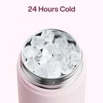 ENCOOL Insulated Water Bottle with Straw Stainless Steel Water Bottle, Leak-Proof, BPA-Free, Double Wall Vacuum Keeps Cold for 24 Hours for Sports, Travel, School (26 oz, Cotton Candy)