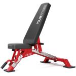 YOLEO Commercial Adjustable Weight Bench - MAX 2300LBS Heavy Duty Workout Bench for Home Gym, Decline/Flat/Incline Bench Press 2.4" Thick Pad(6-Step Assembly) (Red)