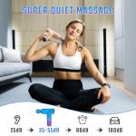 cotsoco Massage Gun Deep Tissue, Muscle Massage Gun with 9 Attachment Heads 20 Speeds & Silent Brushless Motor for Pain Relief, Handheld Percussion Back Massager Gun for Athletes(Pink)