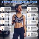 cotsoco Massage Gun Deep Tissue, Muscle Massage Gun with 9 Attachment Heads 20 Speeds & Silent Brushless Motor for Pain Relief, Handheld Percussion Back Massager Gun for Athletes(Pink)