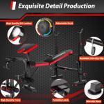 6-in-1 Weight Bench Set with Squat Rack