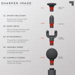 Sharper Image Deep Tissue Massage Gun with Attachments