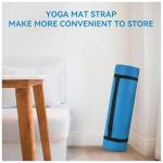 Extra Thick Anti-Tear Yoga Mat with Strap - Blue